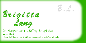 brigitta lang business card